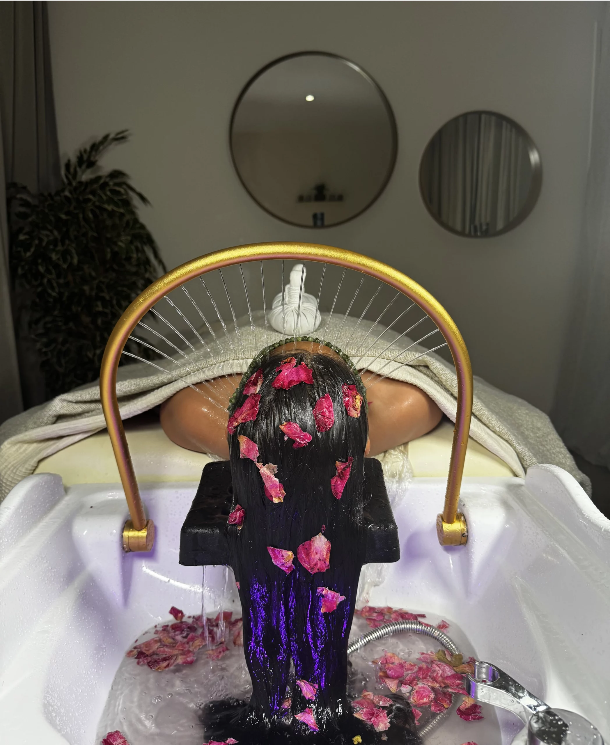 un soin Head Spa pour cheveux